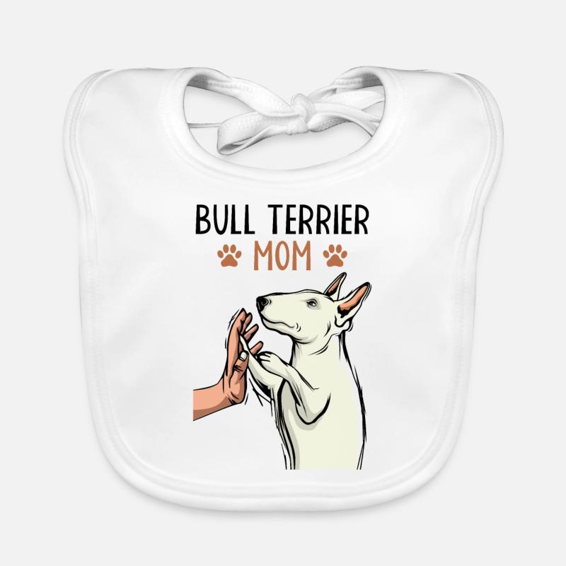bull terrier Organic Baby Bibs