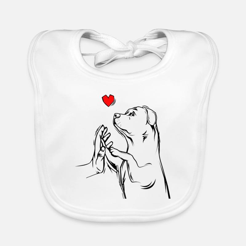 Rottweiler Organic Baby Bibs