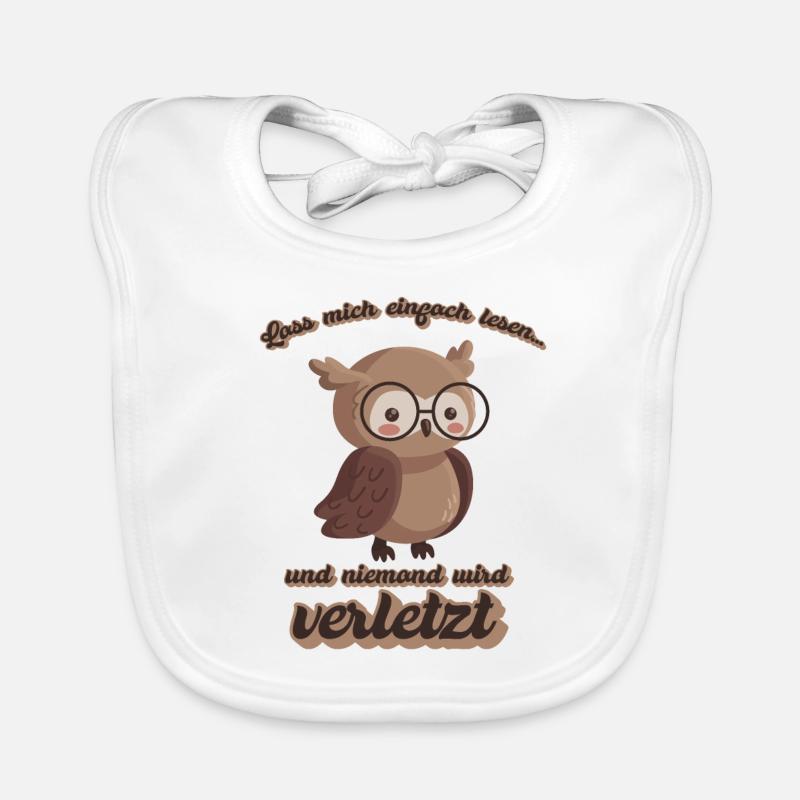 Lass mich einfach lesen und niemand wird verletzt Baby Bio-Lätzchen