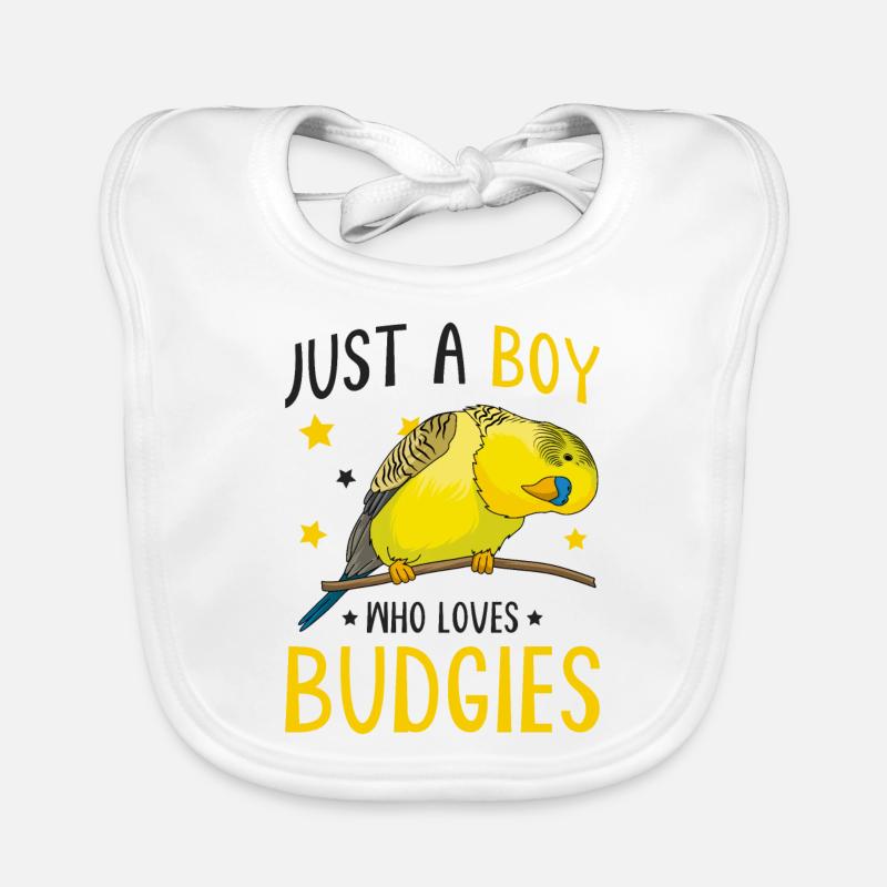 budgerigar Organic Baby Bibs