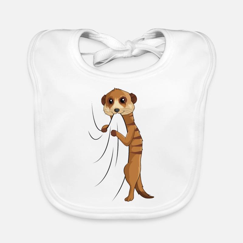 Erdmännchen Baby Bio-Lätzchen