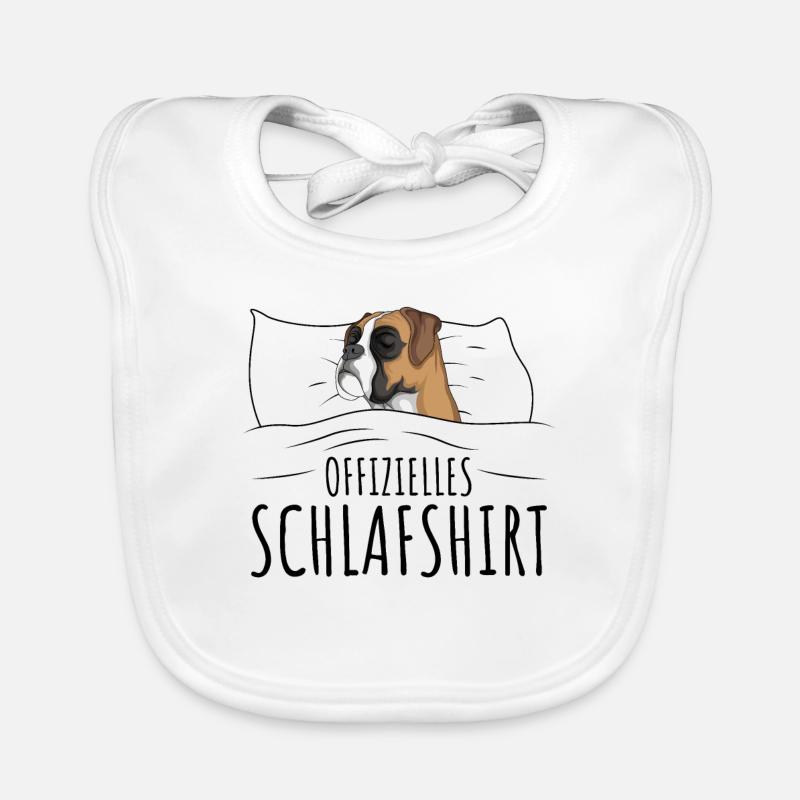 Boxer Hund Baby Bio-Lätzchen