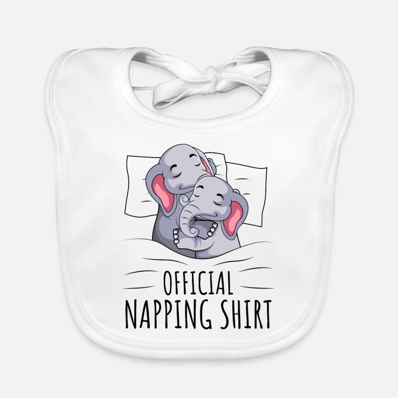 Éléphant Bavoir bio Bébé