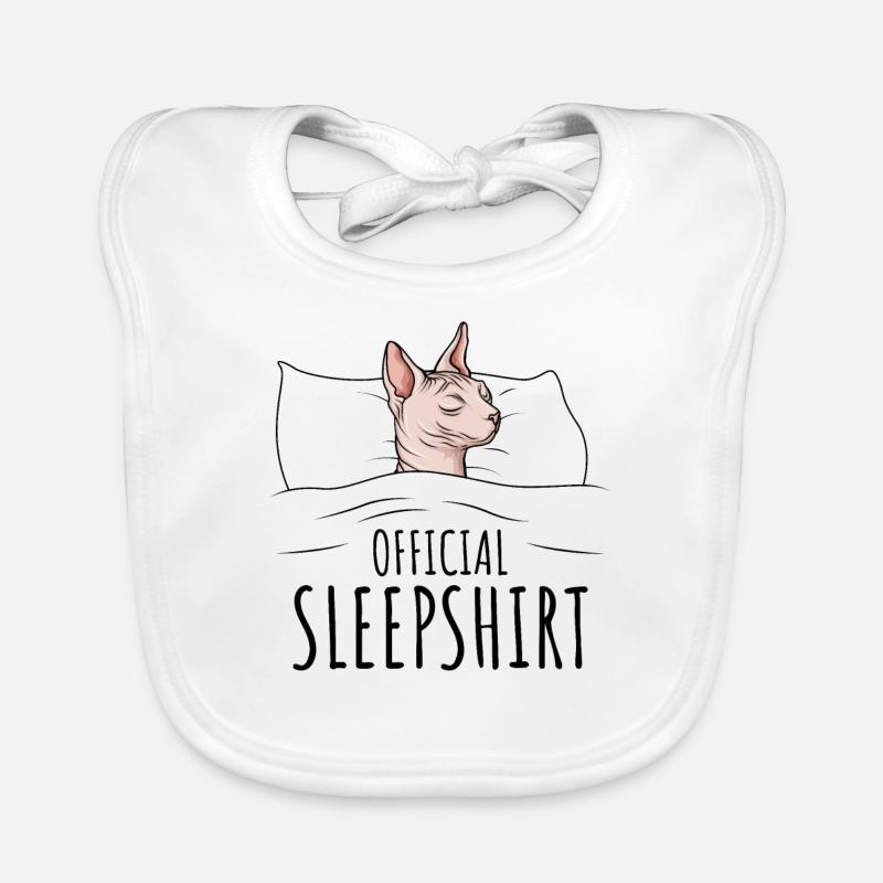 Sphynx Chat Bavoir bio Bébé