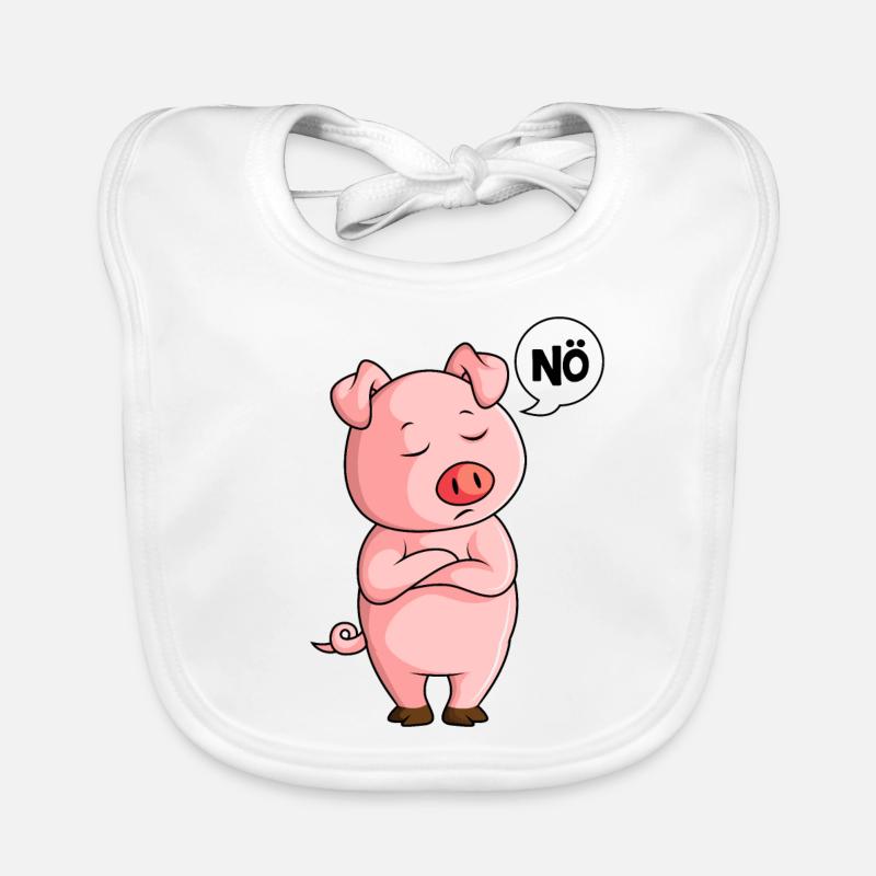 Schweine Baby Bio-Lätzchen