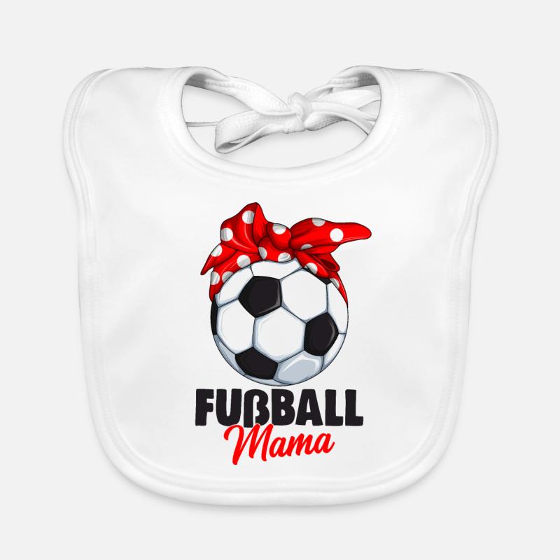 Fußball Mama Baby Bio-Lätzchen