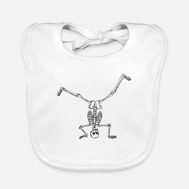 Breakdance breakdancer breakdance squelette Bavoir bio Bébé