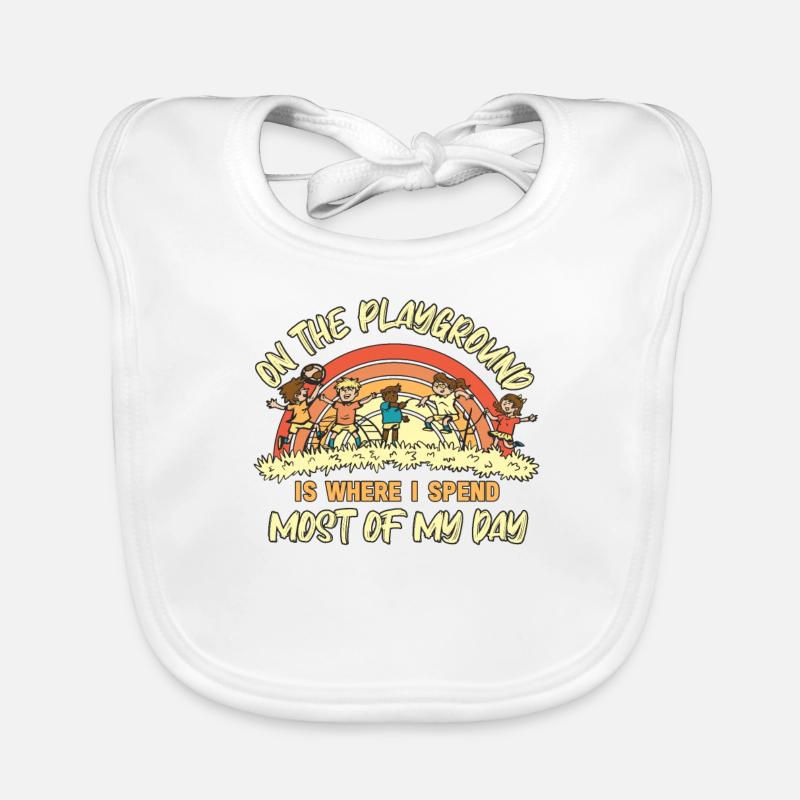 Primary School Teacher Kindergarten Educator Organic Baby Bibs