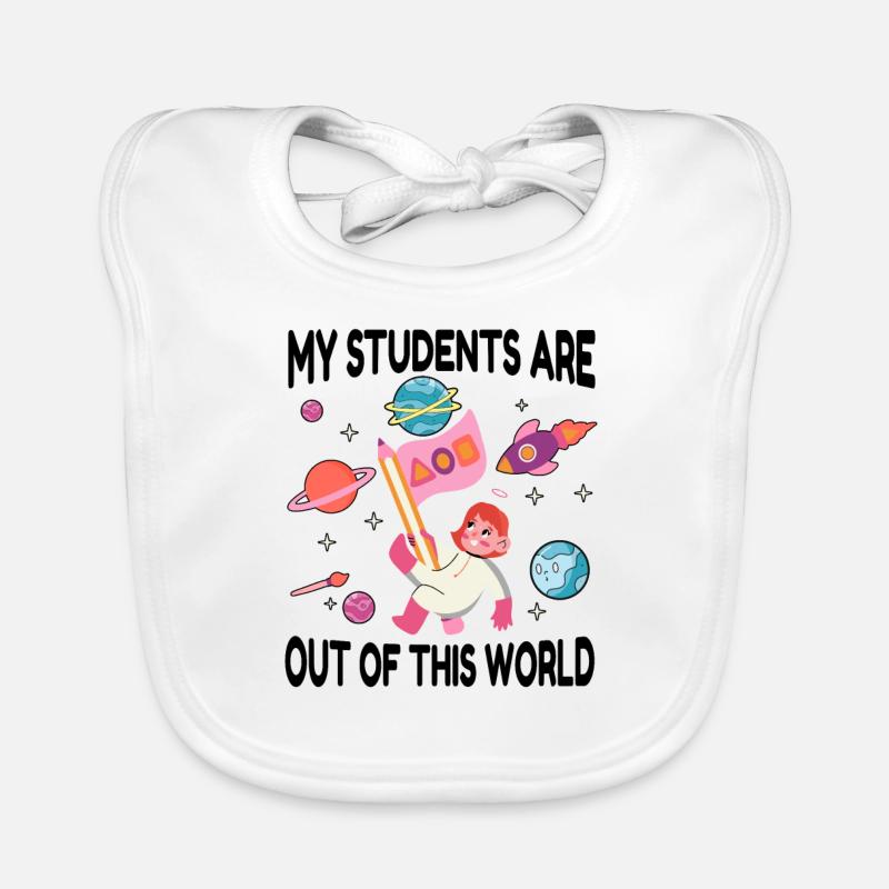Primary School Teacher Kindergarten Educator Organic Baby Bibs