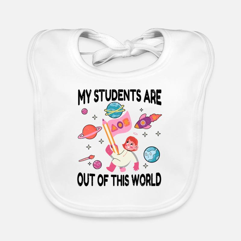 Primary School Teacher Kindergarten Educator Organic Baby Bibs