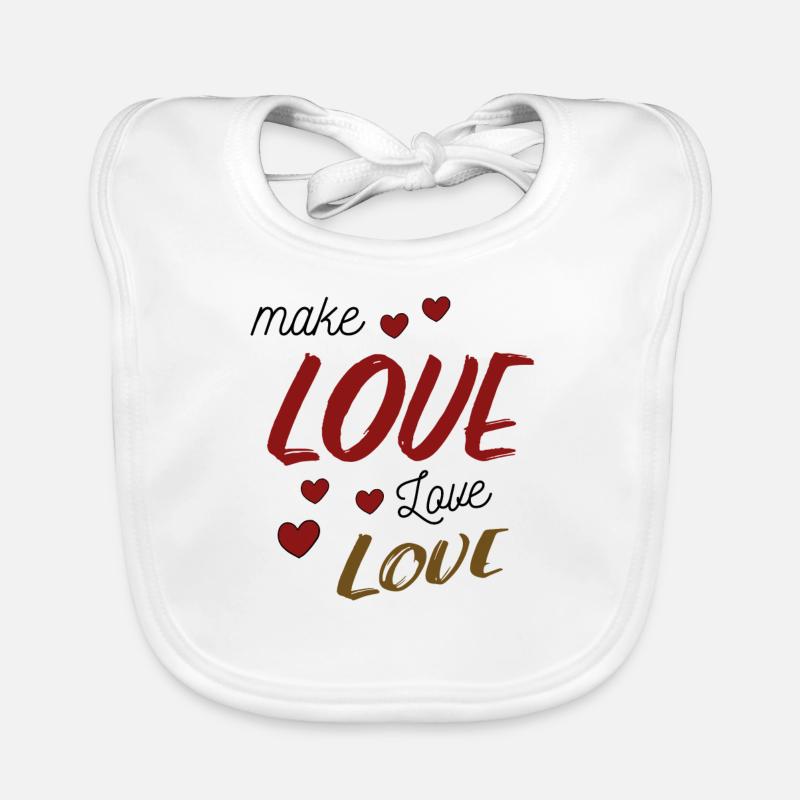 Make Love - Liebe Organic Baby Bibs