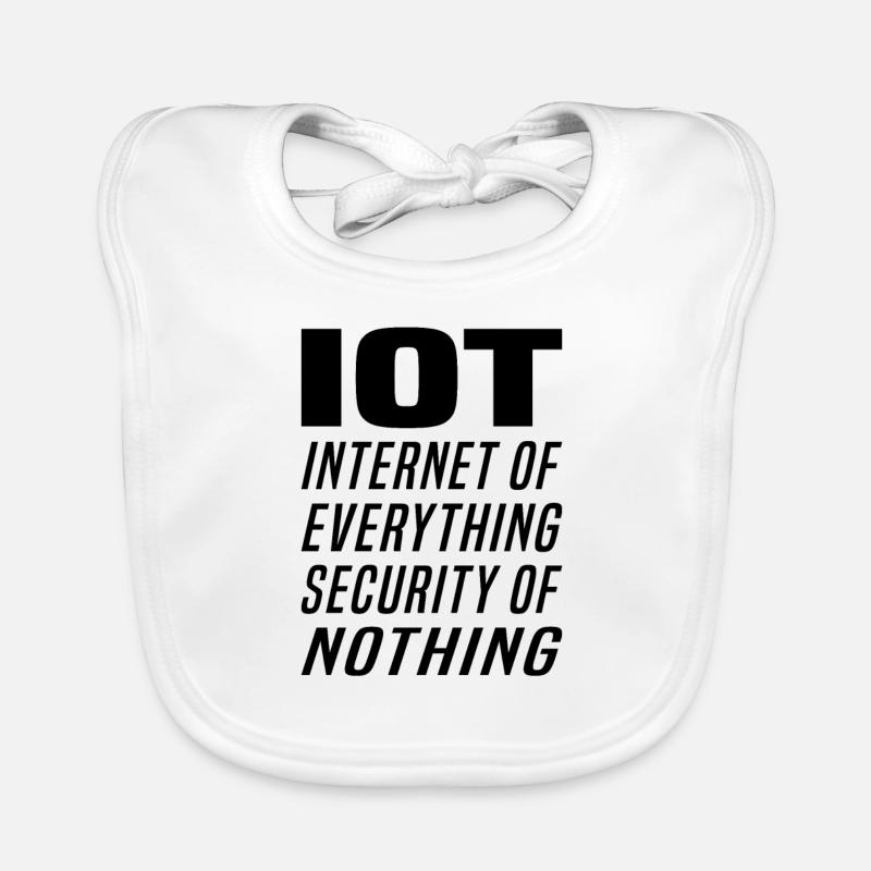 Internet Of Things IOT Programmer Admin IT Organic Baby Bibs