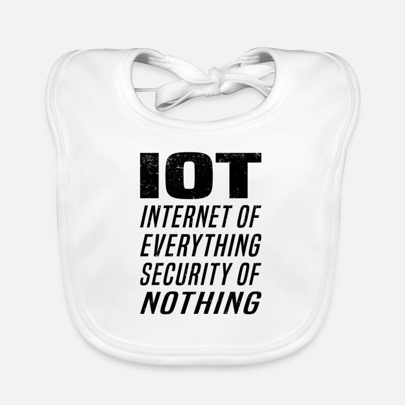 Internet Of Things IOT Programmer Admin IT Organic Baby Bibs