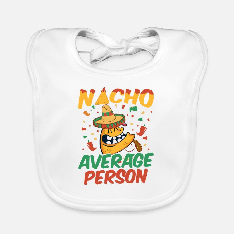 Nacho Salsa Dip Mexican Mexico Latino Organic Baby Bibs