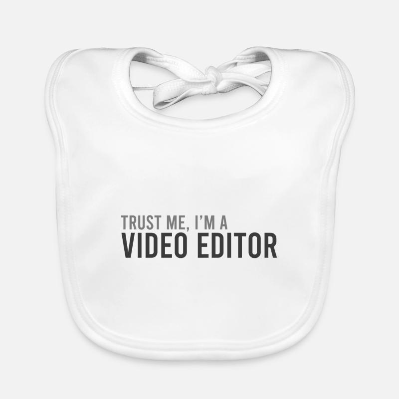 Proud video editor Organic Baby Bibs