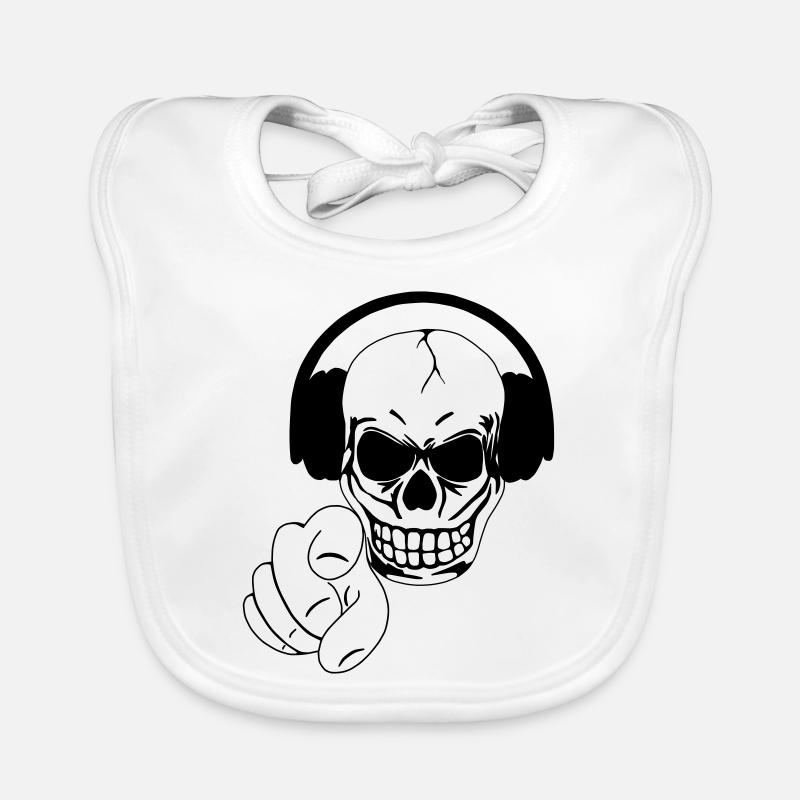 Skull Organic Baby Bibs