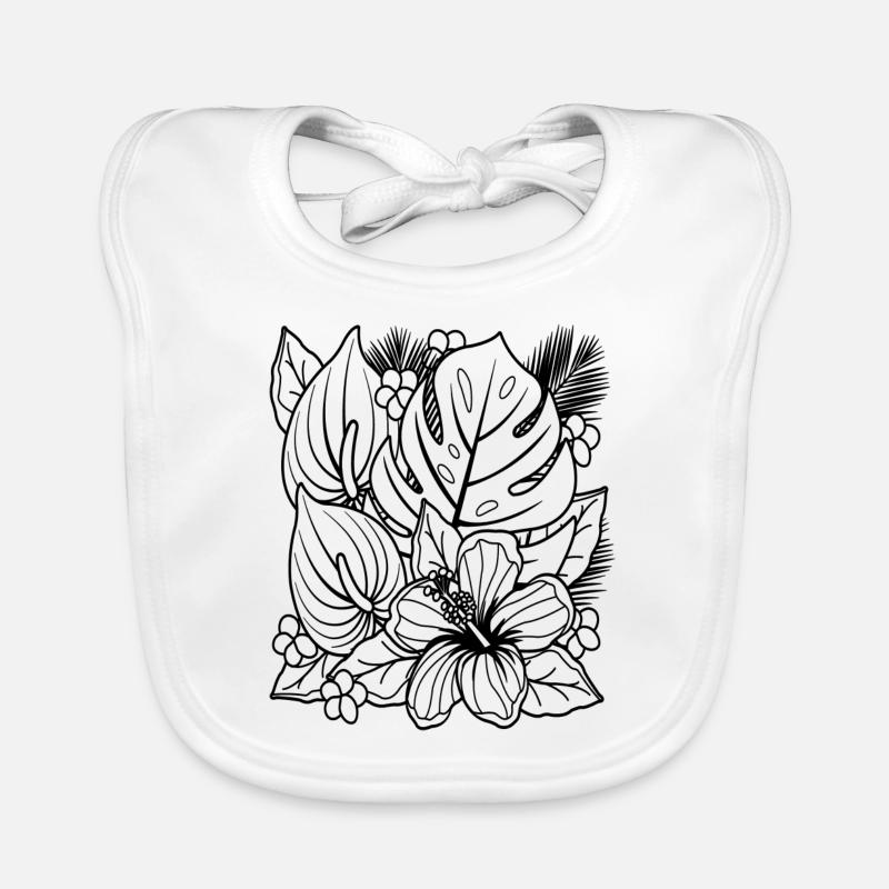 Blumen Baby Bio-Lätzchen