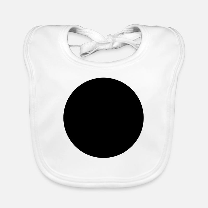 black circle Organic Baby Bibs