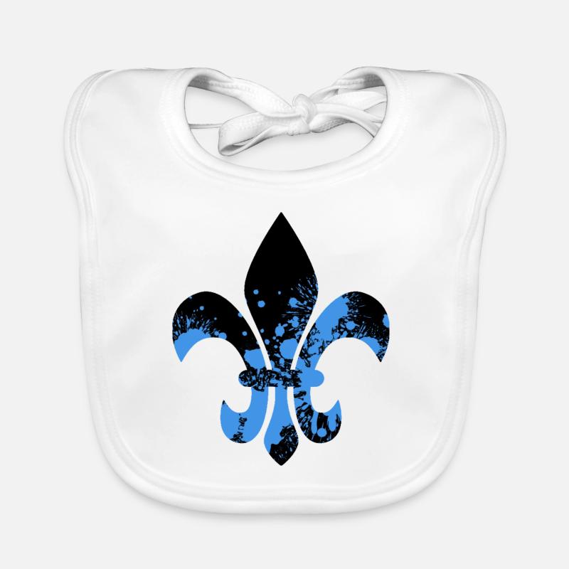 Fleur de Lys Bavoir bio Bébé