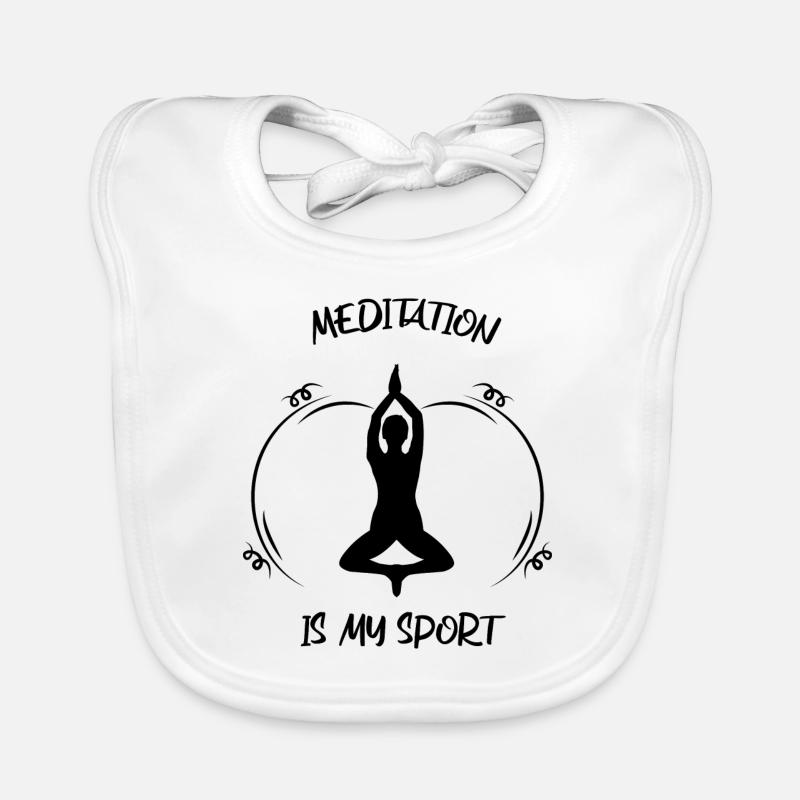 Meditation Ekologisk babyhaklapp