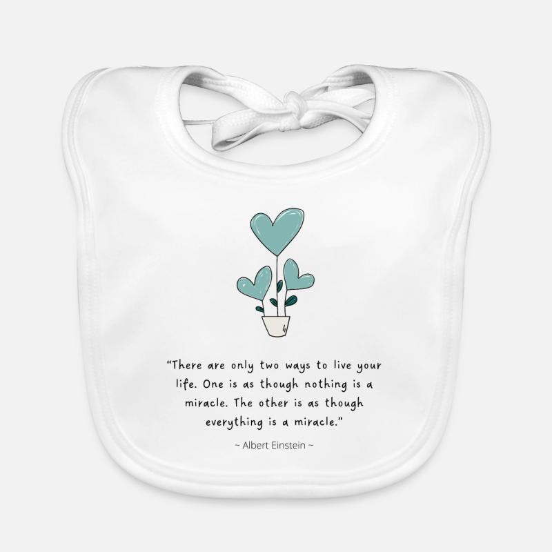 Live life as a miracle Baby Bio-Lätzchen