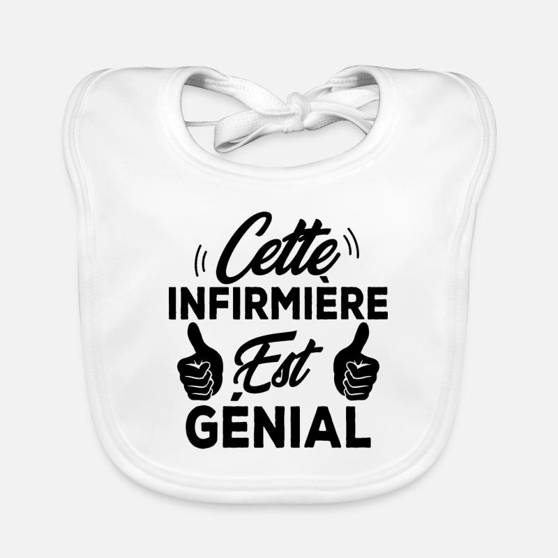 Cette infirmière est génial Bavoir bio Bébé