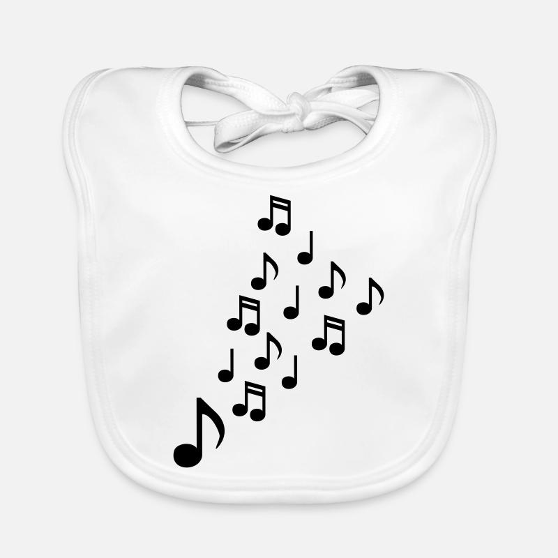 notes de musique Bavoir bio Bébé