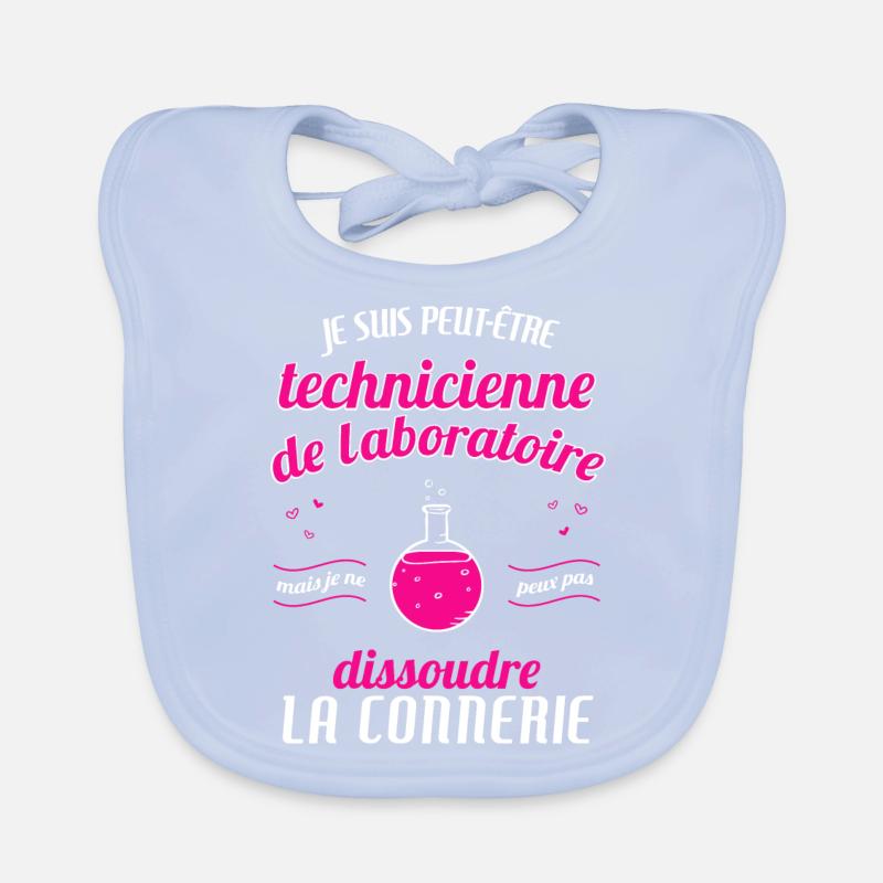 TECHNIIENNE de laboratoire Connerie Bavoir bio Bébé