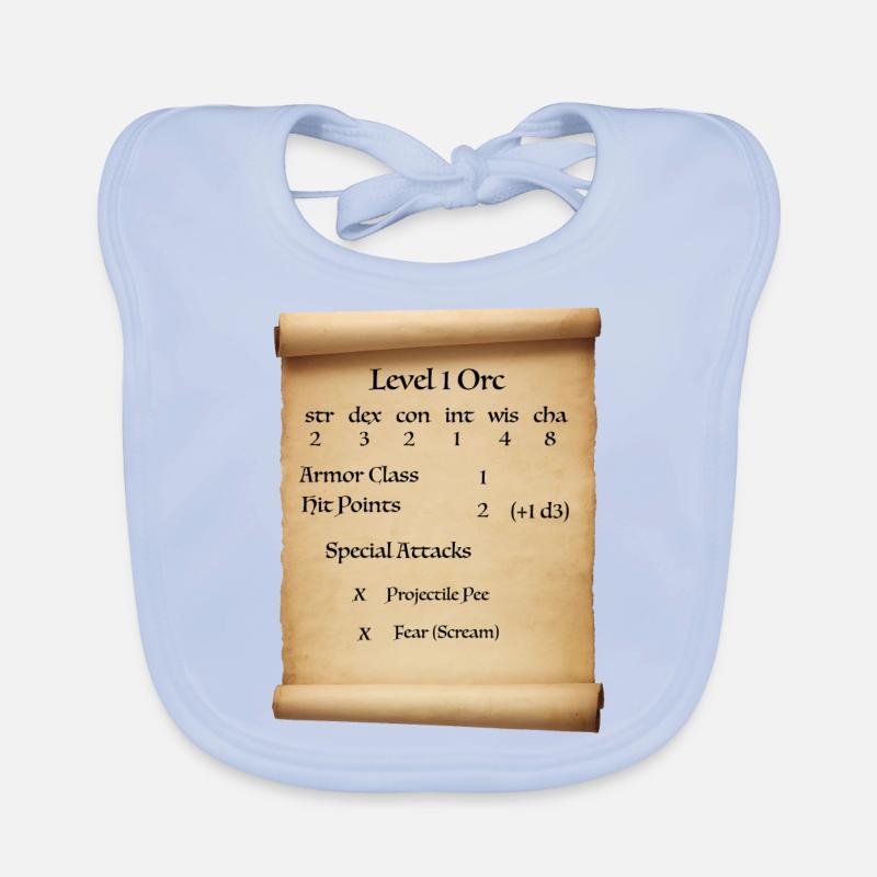 Level 1 Orc Organic Baby Bibs