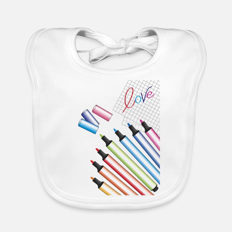 geschriebene Liebe Baby Bio-Lätzchen