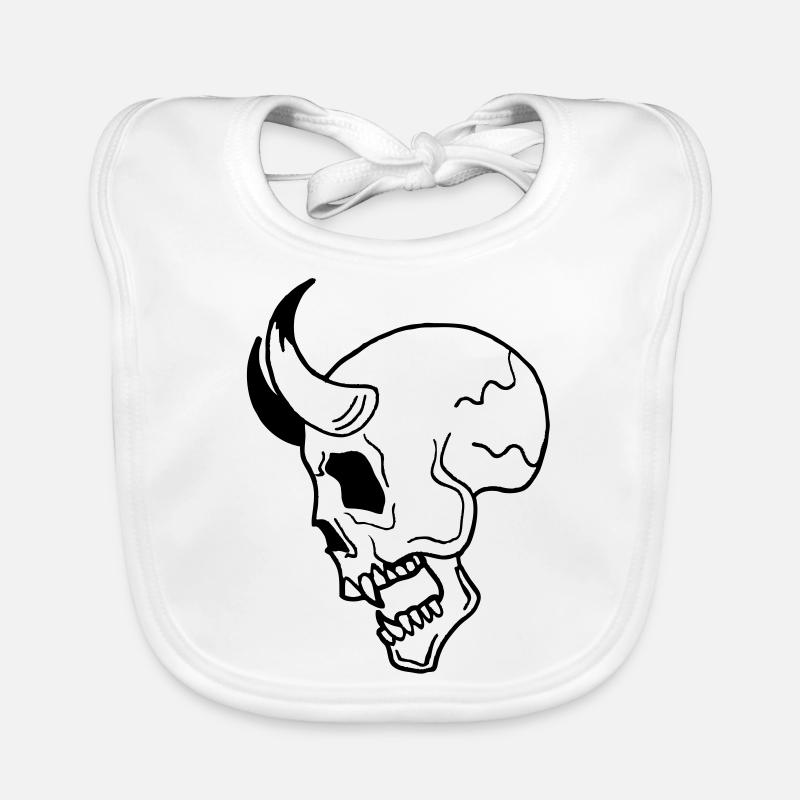 Skull Bavoir bio Bébé