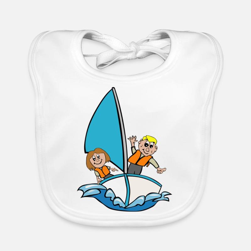 bateau à voile Bavoir bio Bébé