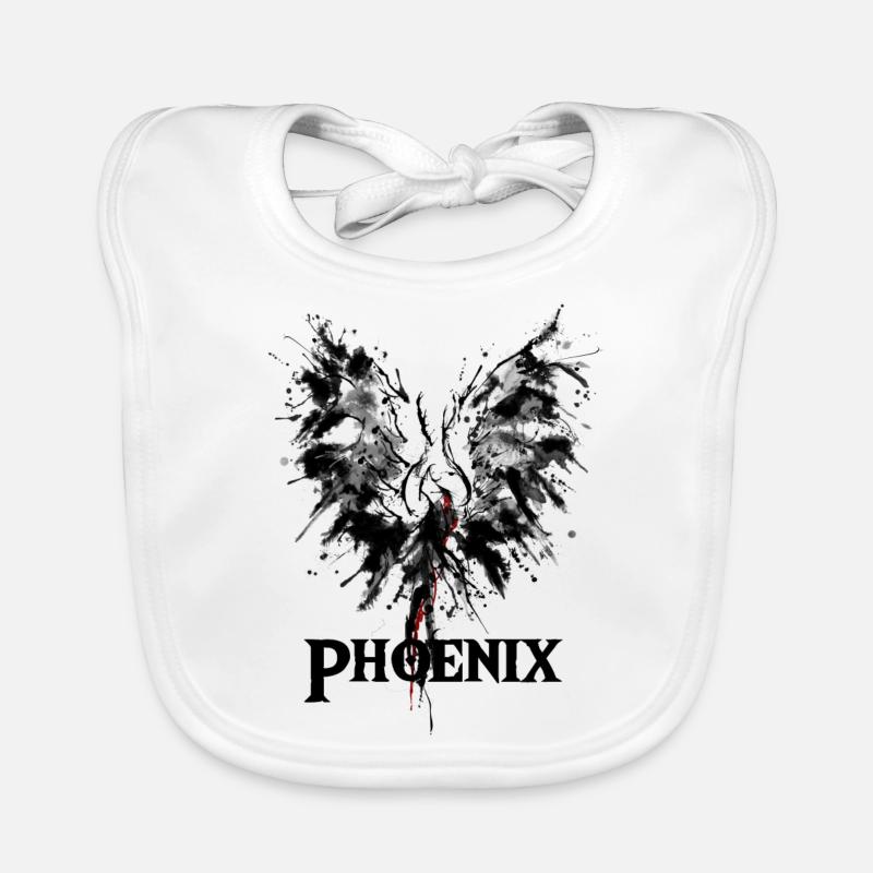 Phoenix from the ashes drawing gift idea Organic Baby Bibs