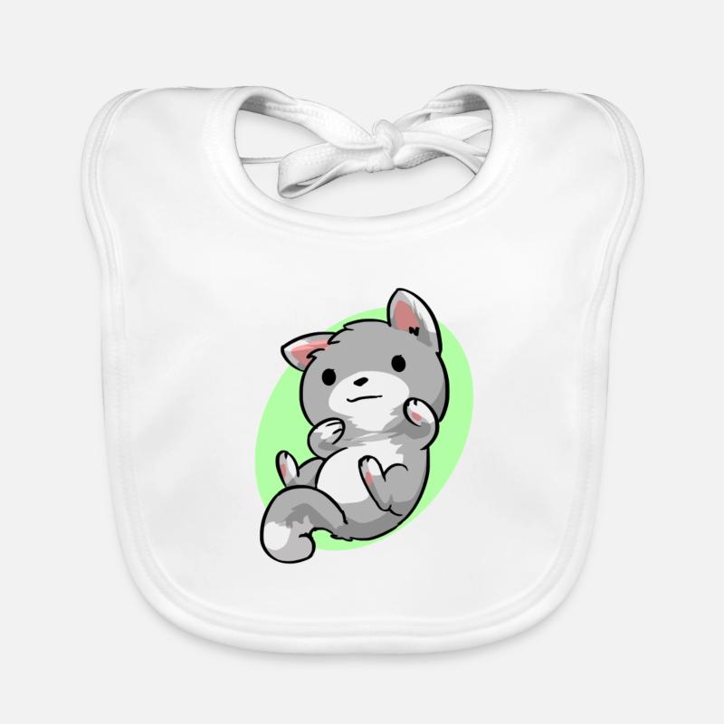 kitten Organic Baby Bibs