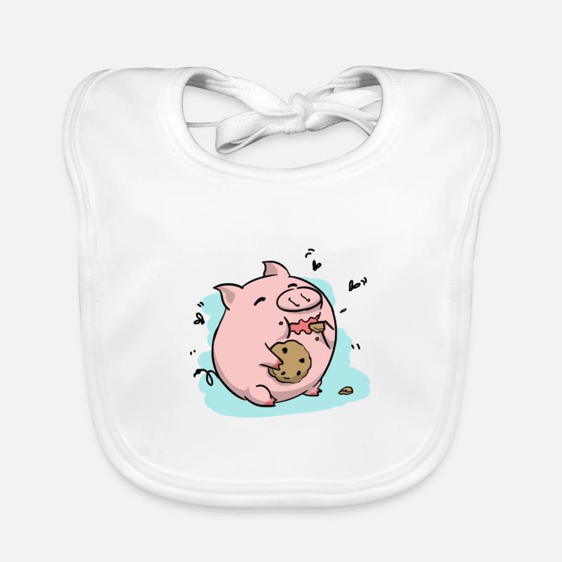Biscuit Cochon Bavoir bio Bébé