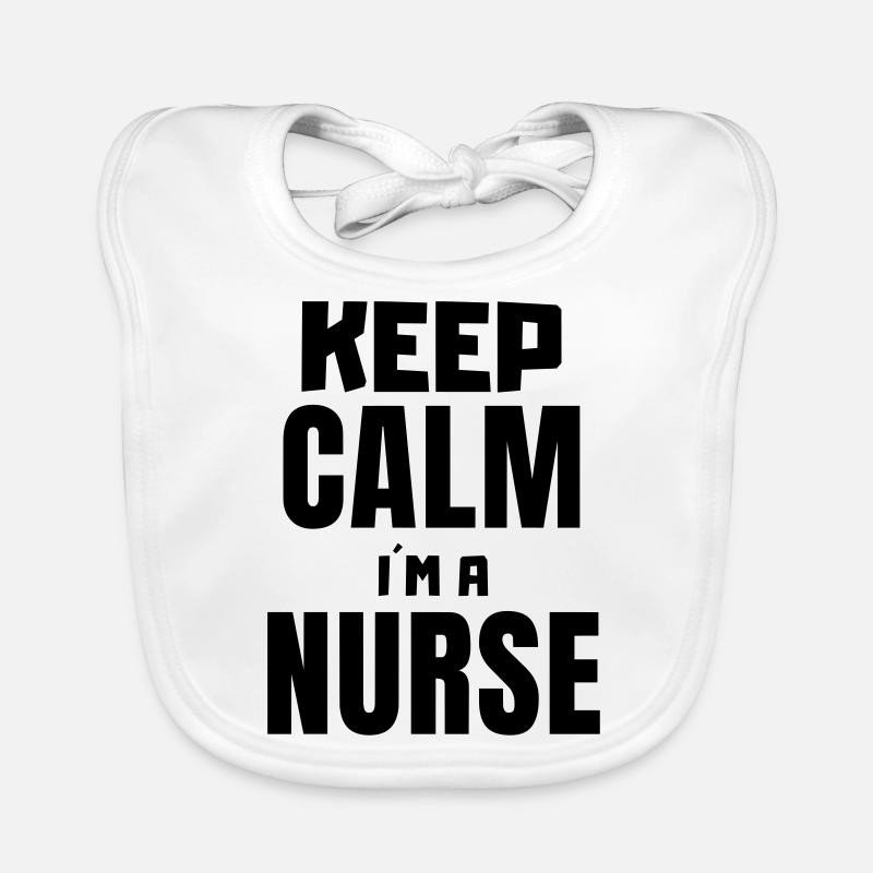 Keep calm i'ma nurse Organic Baby Bibs
