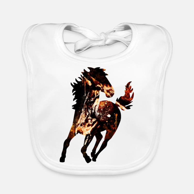 gxp braunes Pferd Spritzer Wasserfarbe Baby Bio-Lätzchen