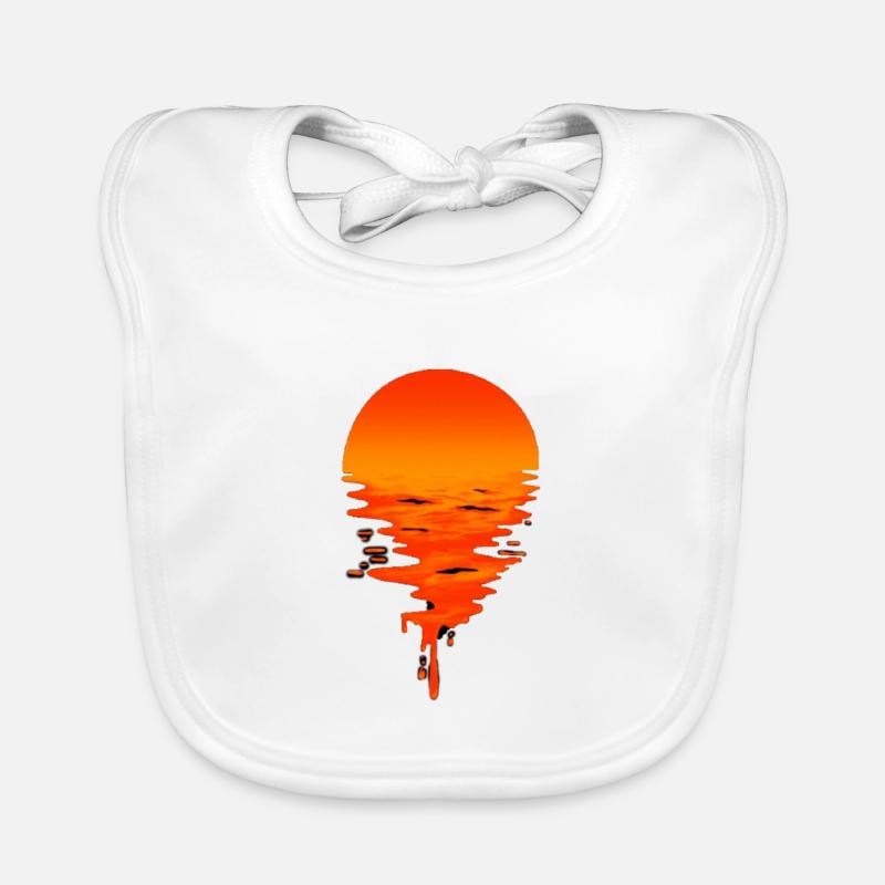 le coucher du soleil Bavoir bio Bébé