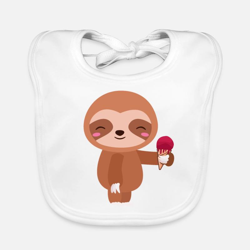 Faultiere Baby Bio-Lätzchen