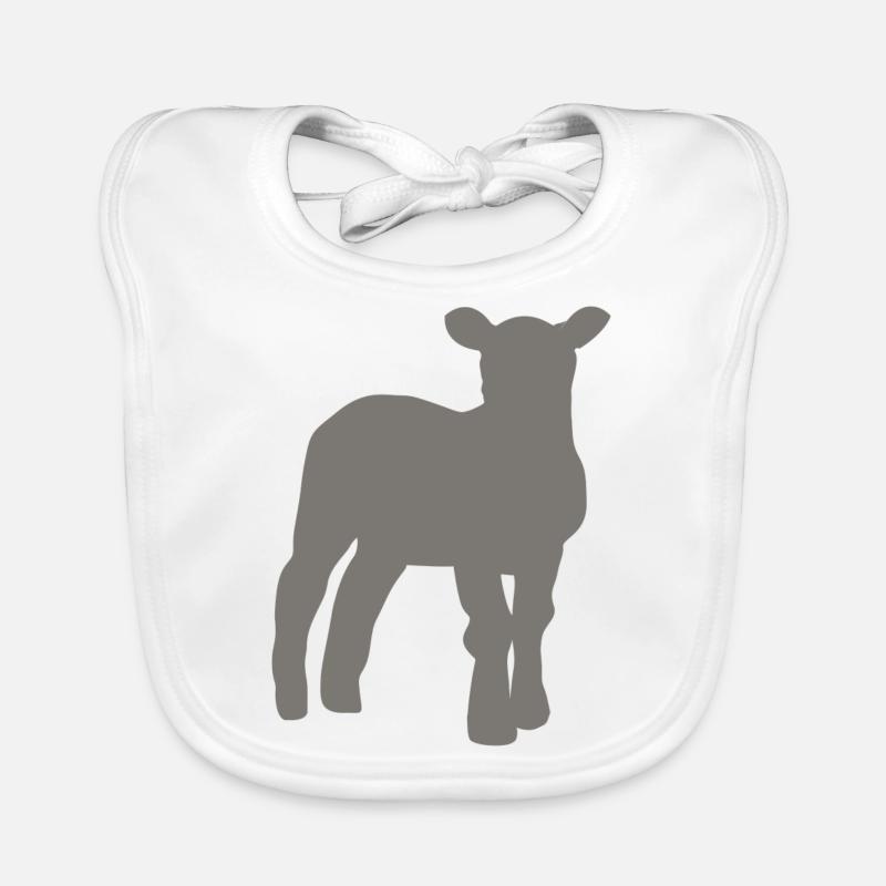 agneau Bavoir bio Bébé