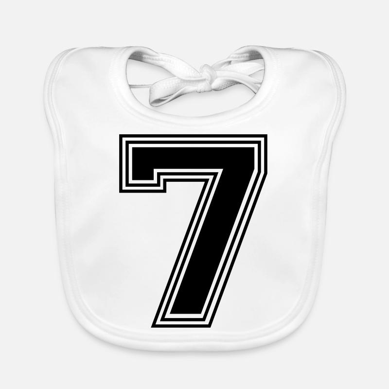 7_numéro_7_(s31) Bavoir bio Bébé