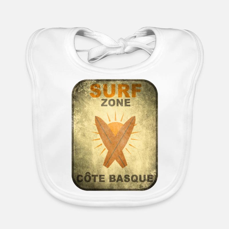 Surf zone 22 vintage Bavoir bio Bébé