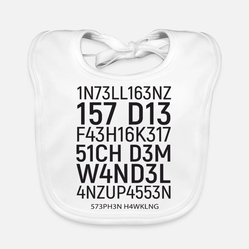 Intelligence is the ability ... Tricky, math Organic Baby Bibs