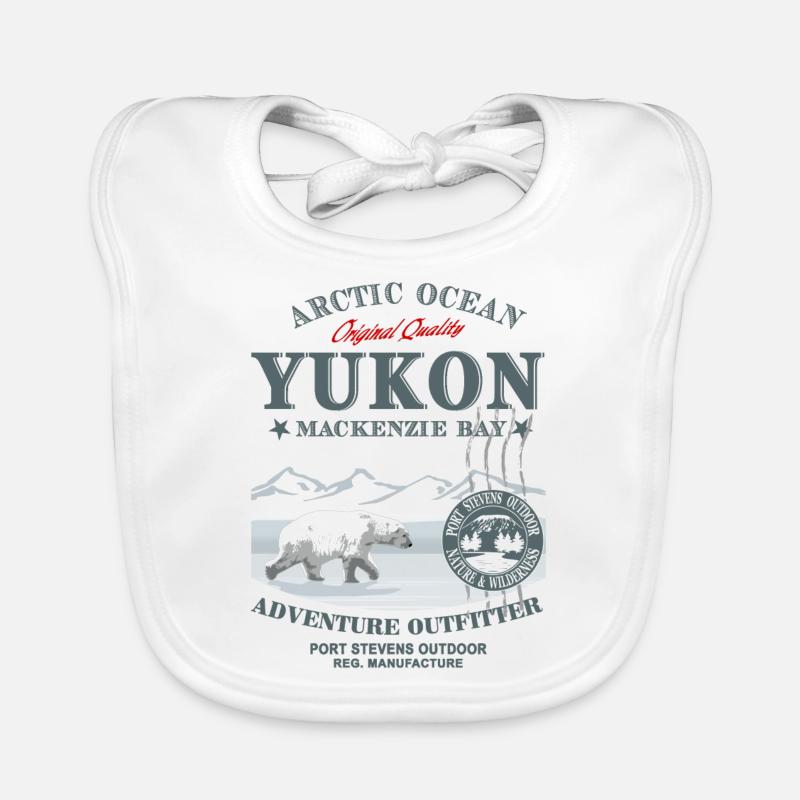 Yukon - Polar Bear - Eisbär Baby Bio-Lätzchen
