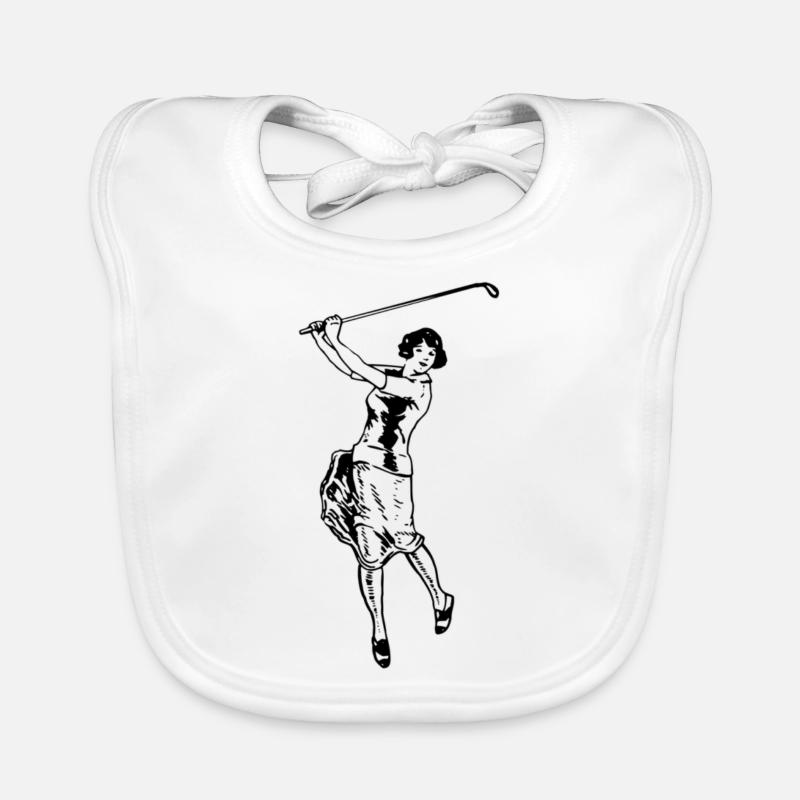 Golf - Golf - Golfeur Bavoir bio Bébé