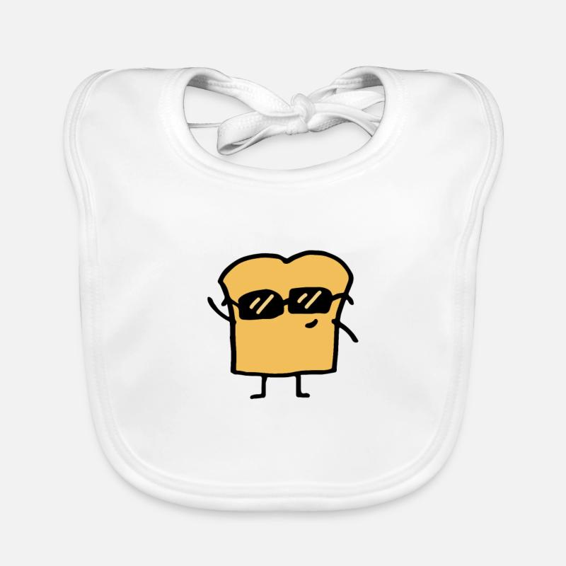 Toast breakfast bread Organic Baby Bibs