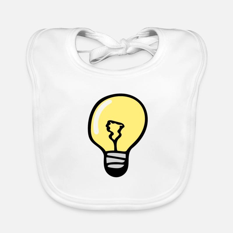 Light bulb Organic Baby Bibs