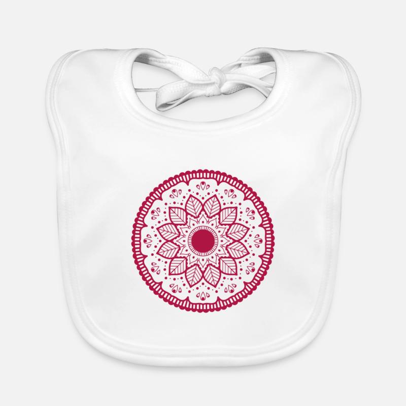 Pink Mandala Bavoir bio Bébé