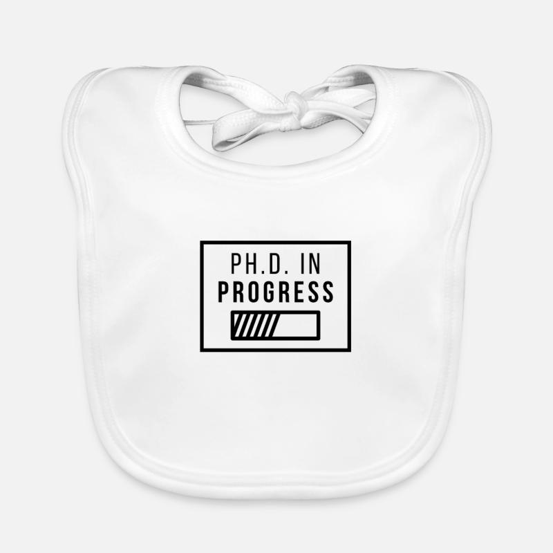 Ph.D. in Progress | PhD Geschenk Baby Bio-Lätzchen