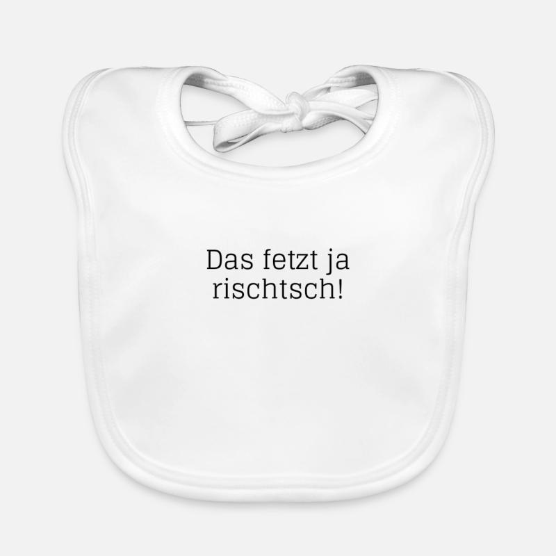 Das fetzt ja rischtsch! Baby Bio-Lätzchen